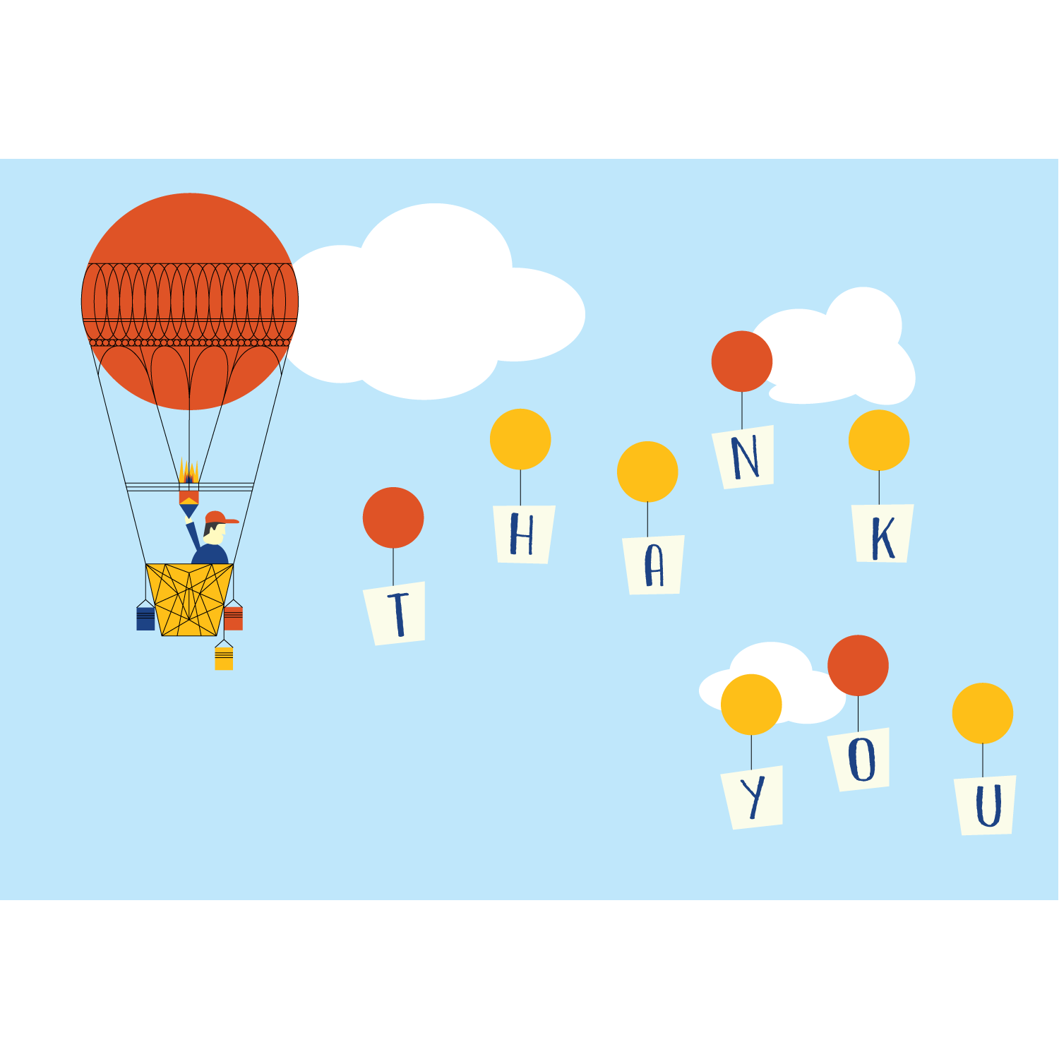 Hot Air Balloon Thank You