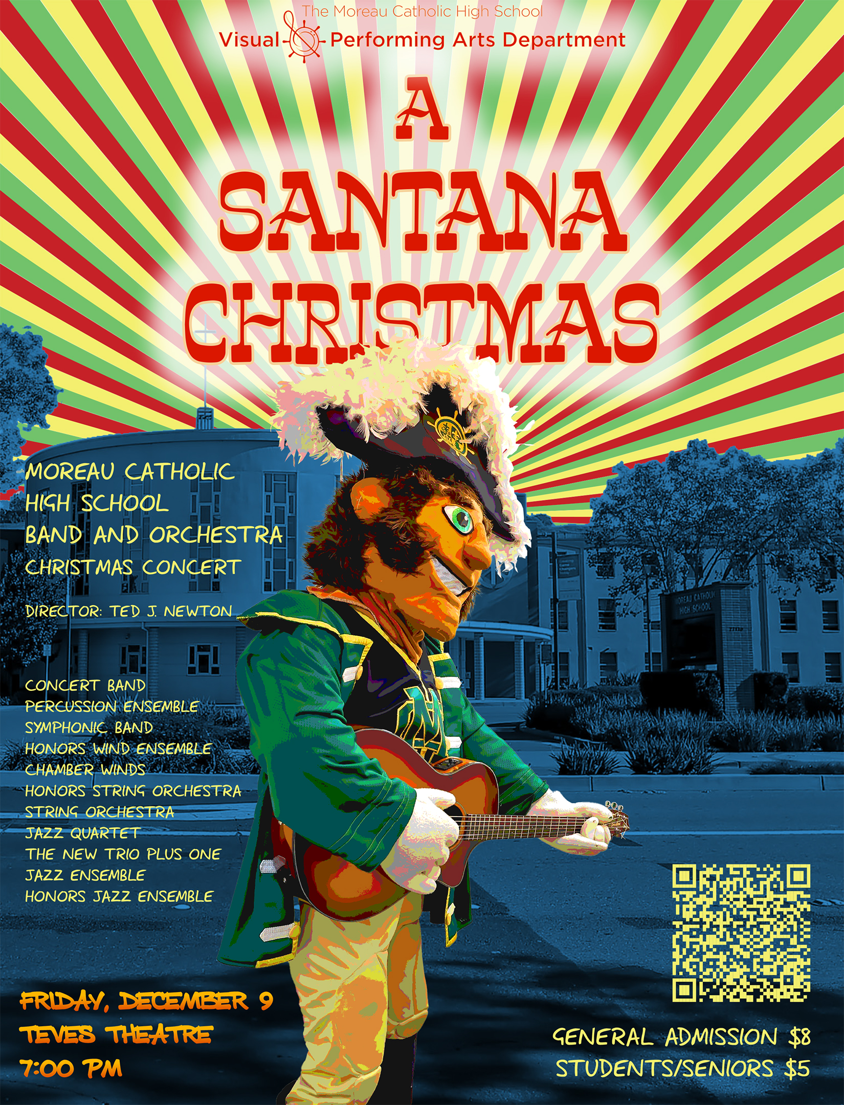 MCHS A Santana Christmas Band Poster